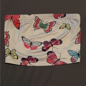 Butterfly tube top